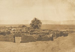 Utsikt over landsbyen Herment, 1849-50. av Maxime Du Camp