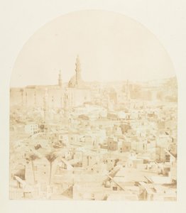 Generell utsikt over Kairo, tatt fra Tegloun-moskeen, desember 1849-januar 1850. av Maxime Du Camp