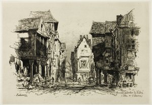 En gammel bydel i Vitre, Ille-et-Vilaine av Maxime Lalanne
