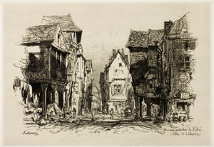 En gammel bydel i Vitre, Ille-et-Vilaine