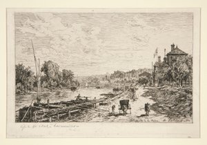 Bords de la Seine (Seinekysten) av Maxime Lalanne