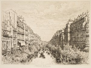 Boulevard Montmartre, Paris av Maxime Lalanne