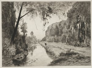 Kanal ved Pont Sainte-Maxence, ca. 1878.