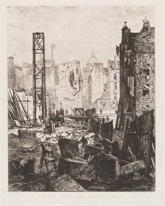 Riving for åpningen av Boulevard St. Germain, 1862. av Maxime Lalanne