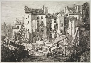 Riving for åpningen av Rue des Écoles av Maxime Lalanne