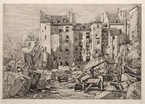 Riving av gamle hus i Paris av Maxime Lalanne