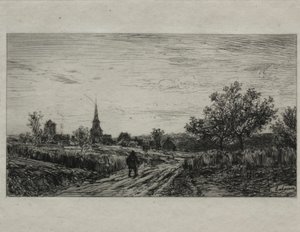 Landskap, Kveld (Returning Home) av Maxime Lalanne