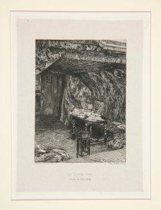 Le look out, cabinet de Victor Hugo (Utkikksposten, Victor Hugos kontor), pl. 9 fra suiten Chez Victor Hugo (Victor Hugo av Maxime Lalanne