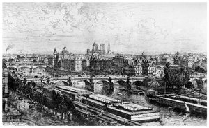 Paris hentet fra Louvre, c1850-1895 1924