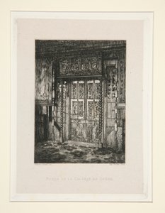Porte de la galerie de ch?ne (Døren til Oak Gallery), pl. 8 fra suiten Chez Victor Hugo (Victor Hugo