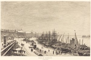 Bordeaux havn av Maxime Lalanne