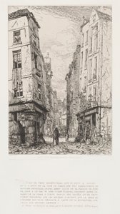 Rue des Marmosets gamle Paris, 1862. av Maxime Lalanne