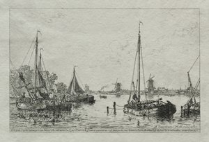 Skisse fra naturen, 1877. av Maxime Lalanne
