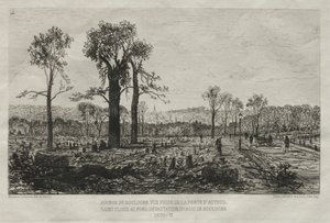 Kunstneriske minner fra beleiringen av Paris: Avenue de Boulogne, Utsikt fra Porte d