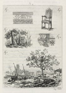 Avhandling om etsning: Plate 4 av Maxime Lalanne