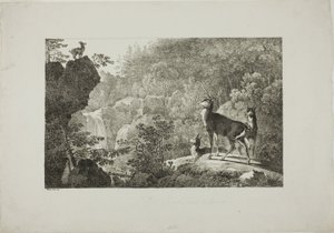 Hjorten og gemsene av Maximilian Josef Wagenbauer