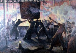 Støperiet av Maximilian av Maximilien Luce
