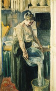 TheLaundress; Vaskedamen, av Maximilien Luce