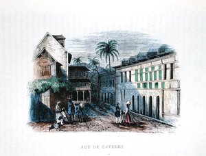 Rue de Cayenne, Fransk Guyana, illustrasjon fra 