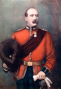 Oberstløytnant AW Thorneycroft, kommanderte Thorneycrofts Mounted Infantry, 1902. av Mayall