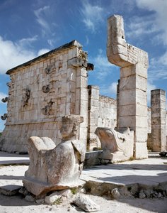 Inngangen til krigernes tempel, 750-1200 av Mayan