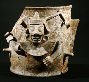 Røkelsesbrenner, fra Iximche, Guatemala, postklassisk periode (900-1521) (keramikk) av Mayan Mayan