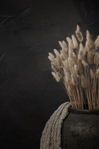 Harehaler i mørk vase av Mayra Pama