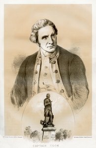 Kaptein James Cook, britisk sjøoffiser og oppdagelsesreisende fra 1700-tallet, 1879
