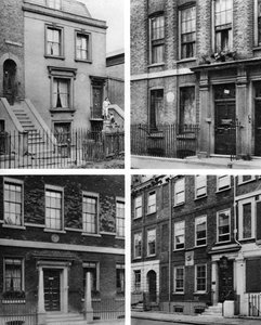 Fire London-hus av kjente menn, London, 1926-1927. av McLeish