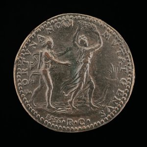 Apollo forfølger Daphne [revers], 1556. av Medallist R.C.