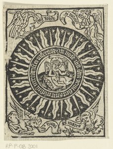 Kristusbarnet tukter seg selv. av Meester van de Delbecq Schreiber Passie (attributed to)