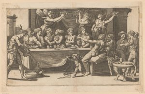 Bryllup av Amor og Psyche av Meester van de Dobbelsteen
