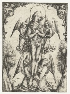 Høyden til Maria Magdalena med fire engler av Meester van het Amsterdamse Kabinet