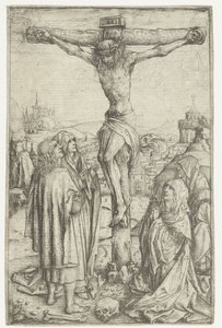 Korsfestelsen med Maria og St. Johannes og to hellige kvinner