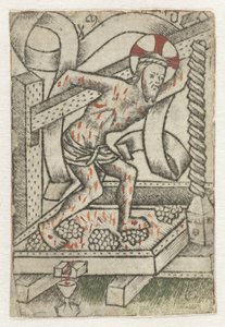 Kristus i vinpressen av Meester van het Martyrium der Tienduizend