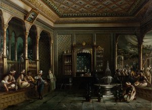 Coffee House i Tophane, andre halvdel av 1800-tallet. av Megerdich Jivanian