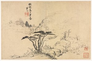 Landskap i forskjellige stiler etter gamle mestere av Mei Qing
