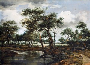 A Pond in the Forest, 1668 (olje på eikepanel)