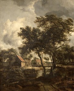 Vannmøllen, ca.1660 av Meindert Hobbema