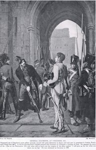 General Daumesnil i Vincennes, 1815, illustrasjon fra 