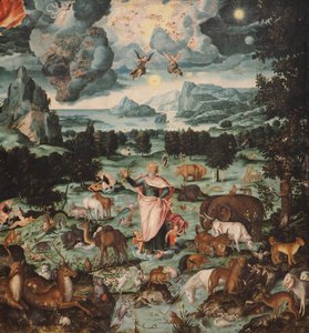 Verdens skapelse, 1575 av Melchior Bocksberger