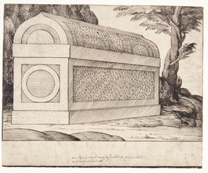 En sarkofag av Melchior Lorck