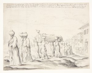 En tyrkisk begravelsesprosesjon av Melchior Lorck