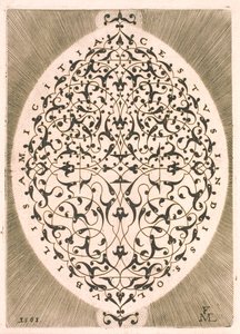 Oval arabesk av Melchior Lorck