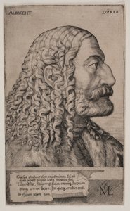 Portrett av Albrecht Dürer av Melchior Lorck