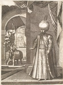 Portrett av Sultan Suleiman den storslåtte (stående)
