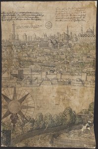 Prospekt av Konstantinopel, ark 12, Melchior Lorck, 1559 av Melchior Lorck