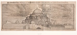 Suleymaniye-moskeen, sett fra nordøst av Melchior Lorck