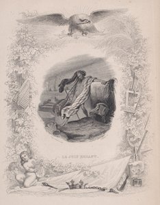 Den vandrende jøde, fra The Songs of Béranger, 1829. Skapere: Melchior Péronard, Joubert. av Melchior Péronard, Joubert
