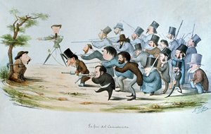 Slutten på en karikaturist, 1860